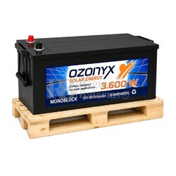 Bater�a 12V 300Ah para Sistemas Fotovoltaicos | Ozonyx OZX300.AS